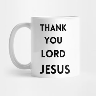 Thank You Lord Jesus - Thanksgiving Mug